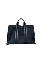 Load image into Gallery viewer, MADE IN FRANCE FOURRE TOUT II CANVAS TOTE BAG / NAVY [SIZE: ONE SIZE USED]

