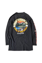 画像をギャラリービューアに読み込む, 90'S HARLEY DAVIDSON HENLEY NECK L/S T-SHIRT / BLACK [SIZE: L USED]
