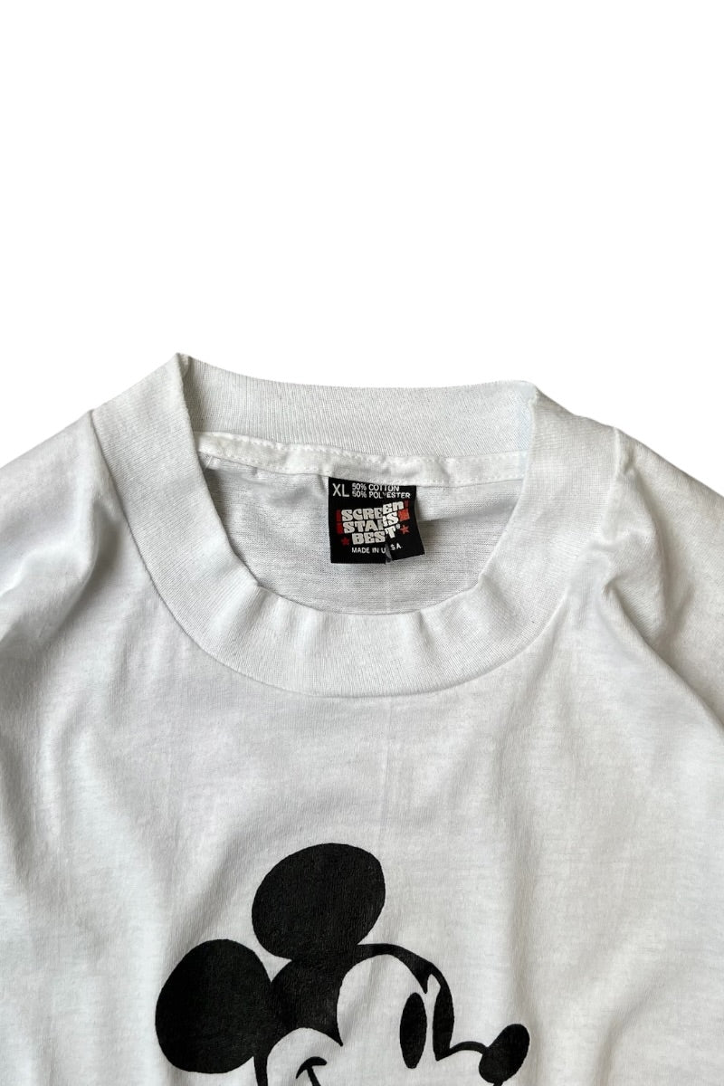 MADE IN USA 90'S MICKEY T-SHIRT / WHITE [SIZE: XL USED]
