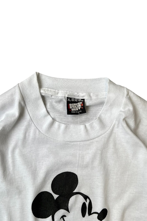 MADE IN USA 90'S MICKEY T-SHIRT / WHITE [SIZE: XL USED]
