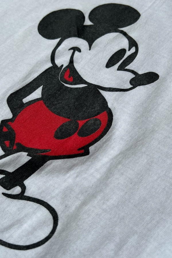 MADE IN USA 90'S MICKEY T-SHIRT / WHITE [SIZE: XL USED]