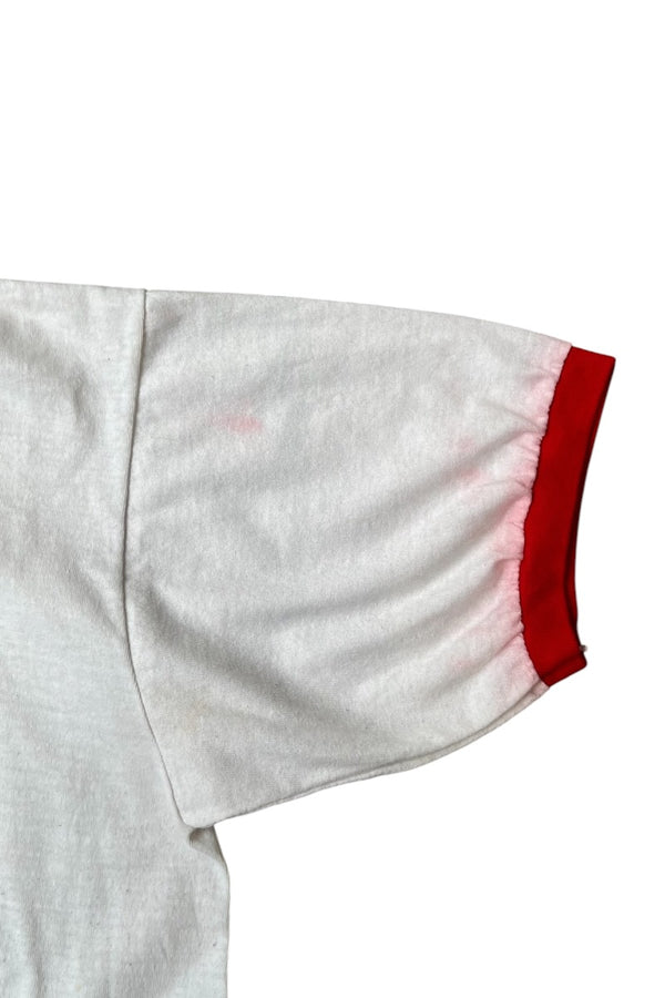 82'S EINSTEIN RINGER T-SHIRT / WHITE [SIZE: M USED]