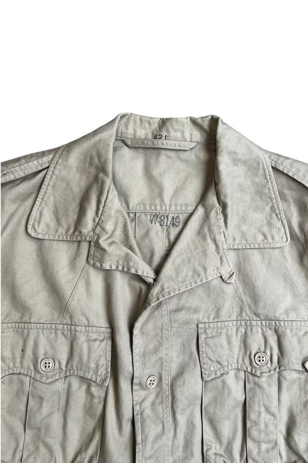 57'S MIL-J-4954A TROPICAL COMBAT JACKET / BEIGE [SIZE: 42 USED]