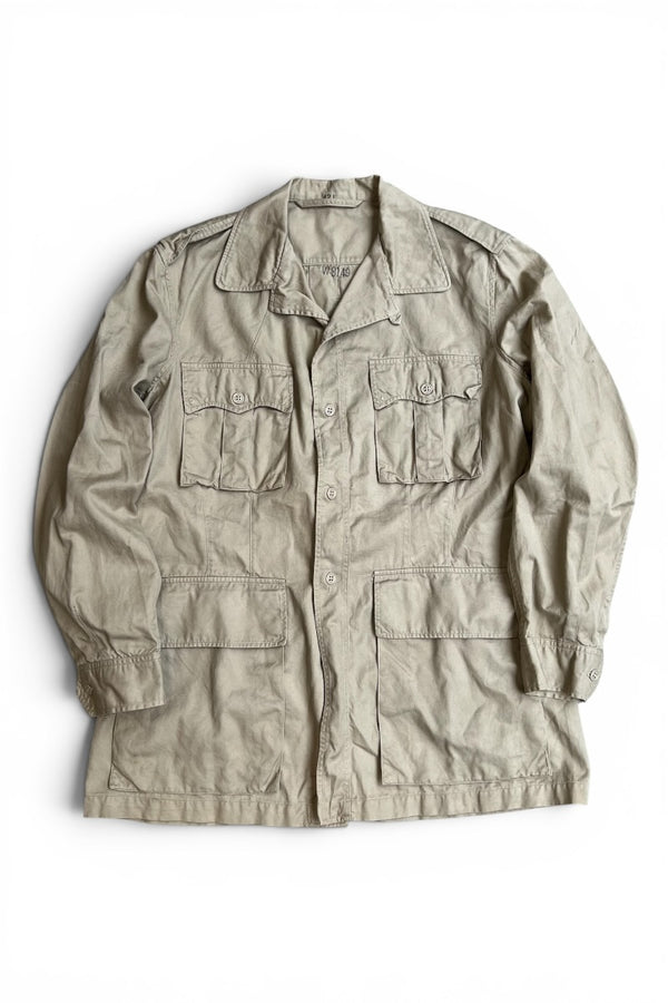 57'S MIL-J-4954A TROPICAL COMBAT JACKET / BEIGE [SIZE: 42 USED]