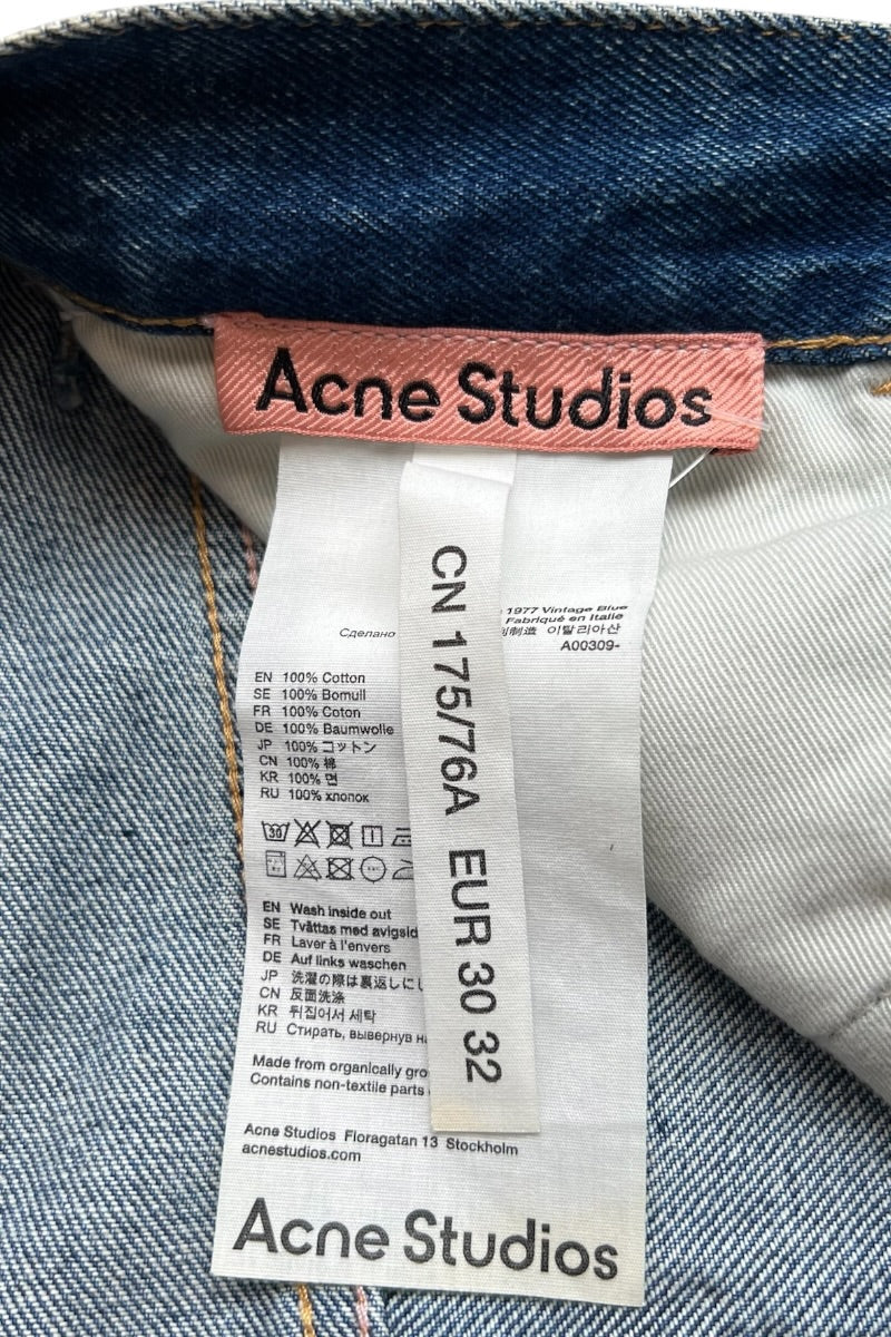 MADE IN ITALY DENIM PANTS / INDIGO [SIZE: 30 USED]