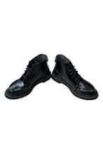 画像をギャラリービューアに読み込む, MADE IN PORTUGAL LEATHER BOOTS / BLACK [SIZE: 41 (26.5cm相当) USED]
