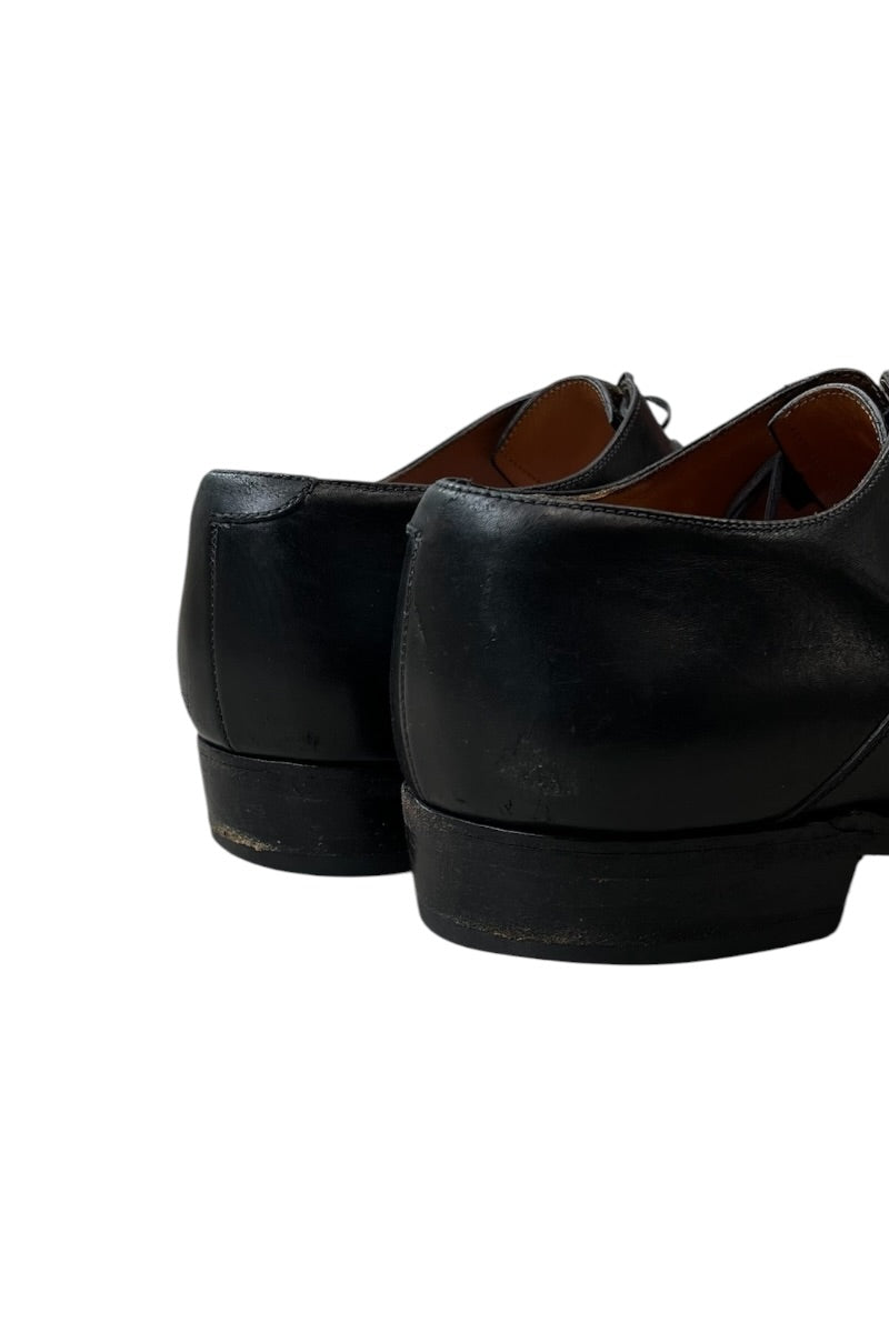 MADE IN ITALY LEATHER HEEL SHOES / BLACK [SIZE: 39 (25cm 상당) USED]