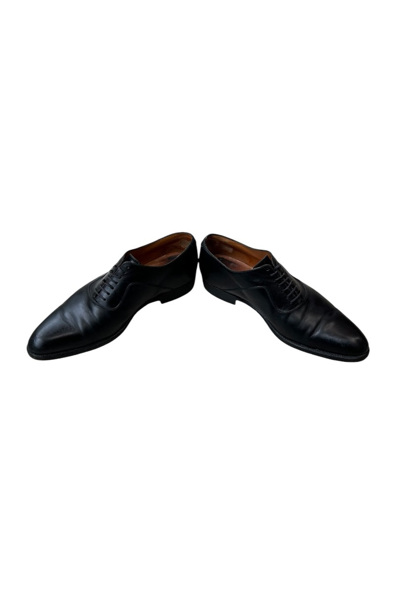 MADE IN ITALY LEATHER HEEL SHOES / BLACK [SIZE: 39 (25cm 상당) USED]