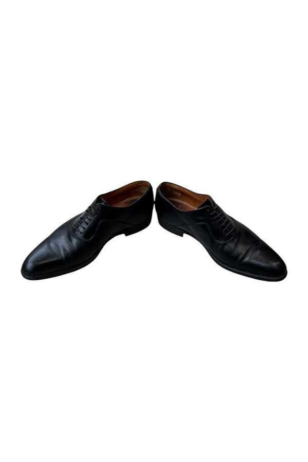 MADE IN FRANCE 446 PLAIN TOE LEATHER SHOES / BLACK [SIZE: US9 (27cm相当) USED]