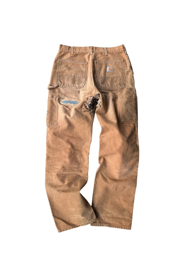 MADE IN USA 21'S CUSTOM DOUBLE KNEE PANTS / BEIGE [SIZE: 32 USED]