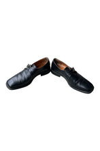 画像をギャラリービューアに読み込む, MADE IN ITALY LEATHER MONK STRAP SHOES / BLACK [SIZE: 41.5 (26.5cm相当) USED]
