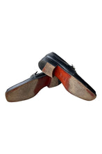 画像をギャラリービューアに読み込む, MADE IN ITALY LEATHER MONK STRAP SHOES / BLACK [SIZE: 41.5 (26.5cm相当) USED]
