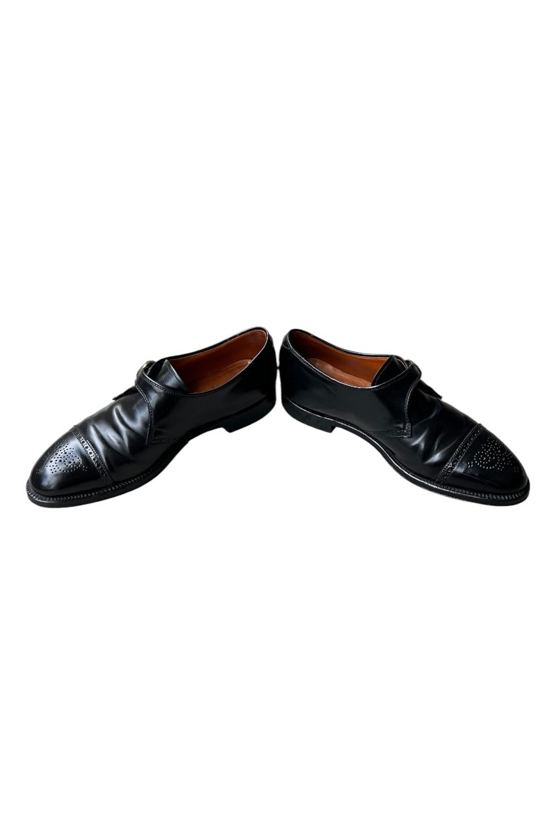 MADE IN ITALY DIAMANTE LEATHER LOAFERS / BLACK [SIZE: US9 (27cm 상당) USED]