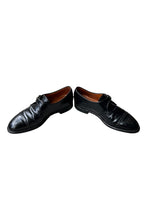 이미지를 갤러리 뷰어에 로드 , MADE IN ITALY DIAMANTE LEATHER LOAFERS / BLACK [SIZE: US9 (27cm 상당) USED]
