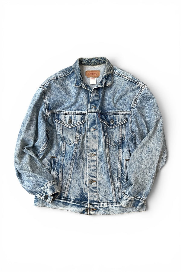 MADE IN USA 80'S 57503-0209 4TH TYPE DENIM JACKET / INDIGO [SIZE: XL USED]