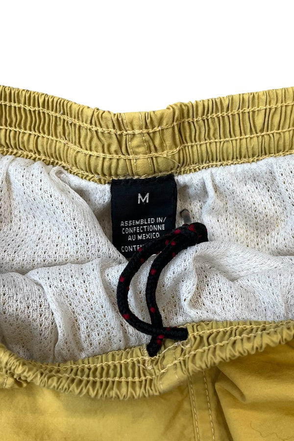90'S NYLON SHORT PANTS / YELLOW [SIZE: M USED]