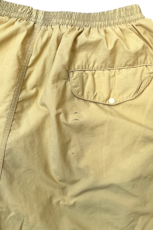 90'S NYLON SHORT PANTS / YELLOW [SIZE: M USED]