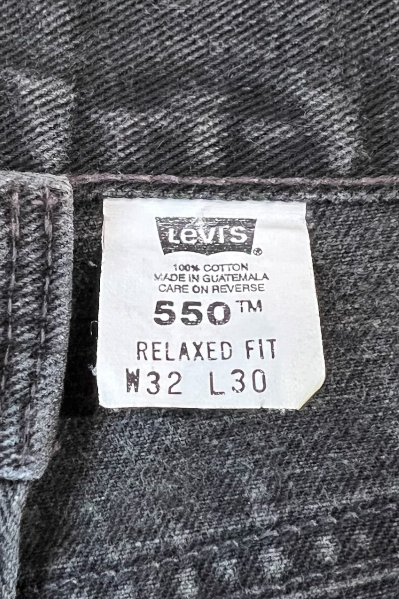 02'S 550 DENIM PANTS / BLACK [SIZE: W32 USED]