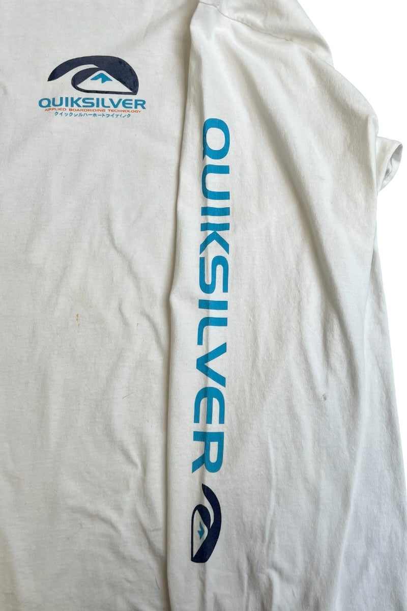 MADE IN MEXICO Y2K EARLY 00'S L/S T-SHIRT / WHITE [SIZE: L USED]