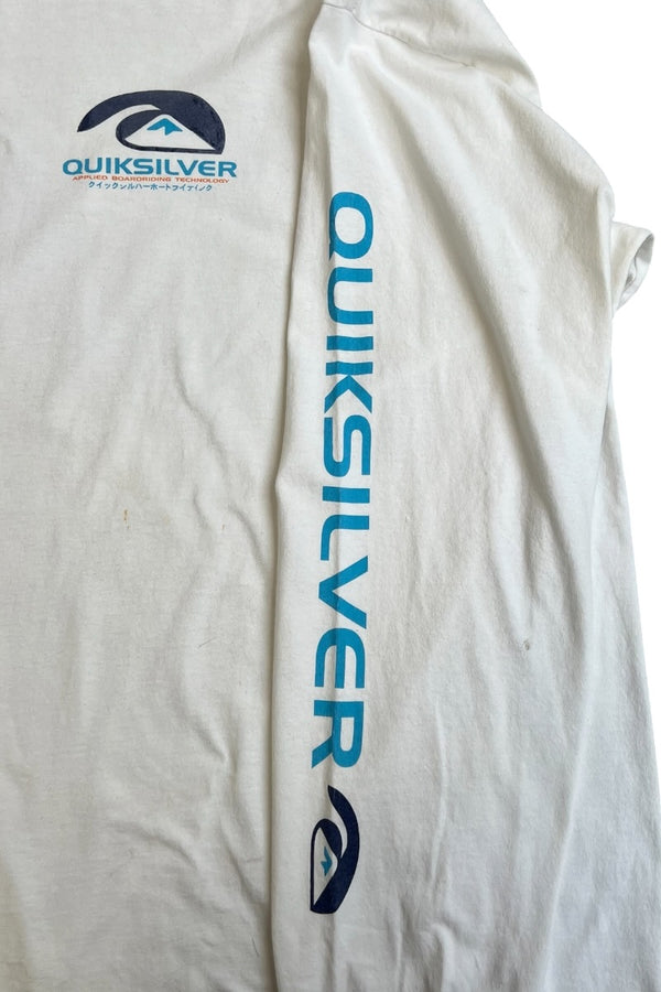 MADE IN MEXICO Y2K EARLY 00'S L/S T-SHIRT / WHITE [SIZE: L USED]