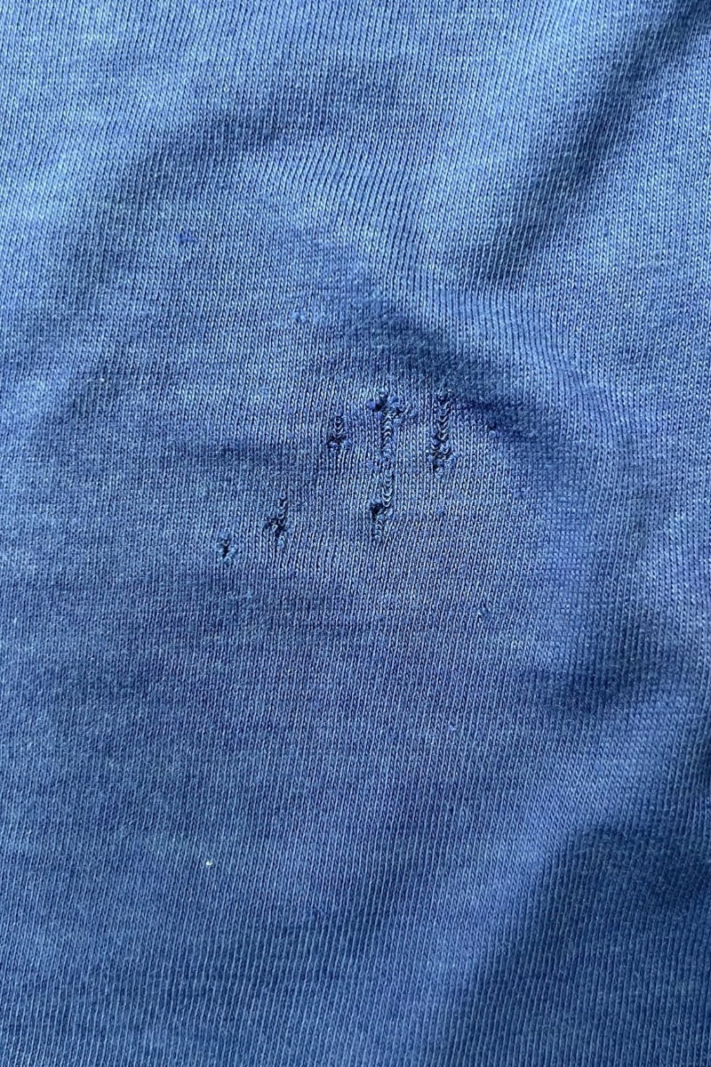 70'S MONTAGUE RAGLAN T-SHIRT / BLUE [SIZE: M USED]