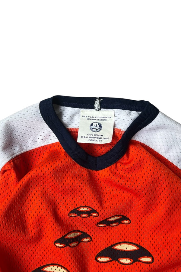 MADE IN USA 90'S SPARKY HOCKEY GAME SHIRT / ORANGE [SIZE: KID'S M USED]