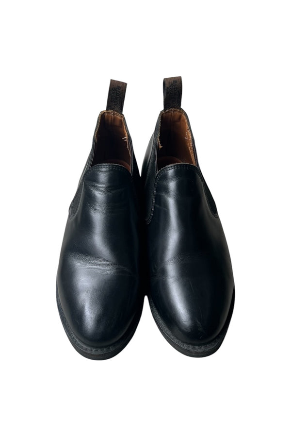 MADE IN USA POSTMAN MOMEO LEATHER BOOTS / BLACK [SIZE: US10 (28.0cm相当) USED]