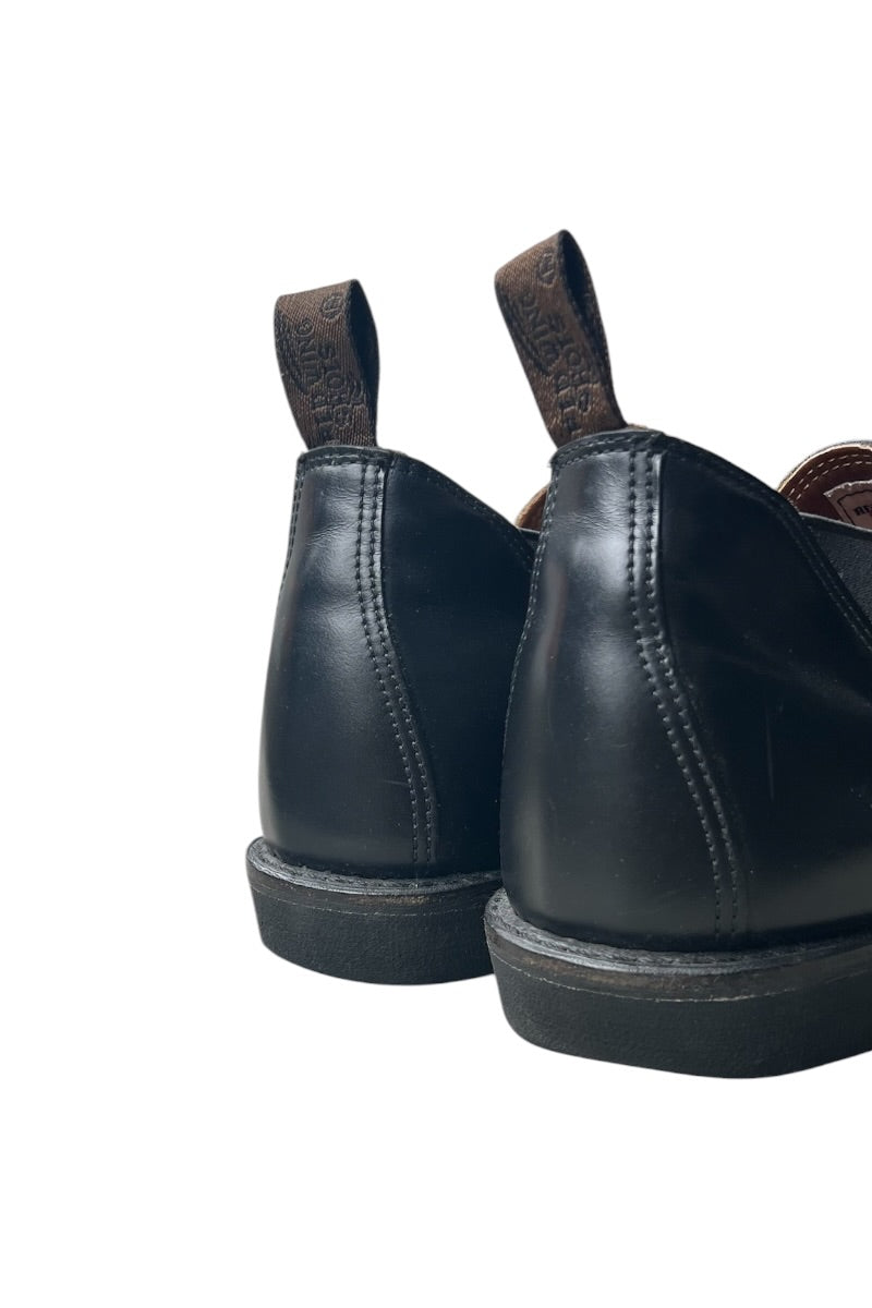 MADE IN USA POSTMAN MOMEO LEATHER BOOTS / BLACK [SIZE: US10 (28.0cm相当) USED]