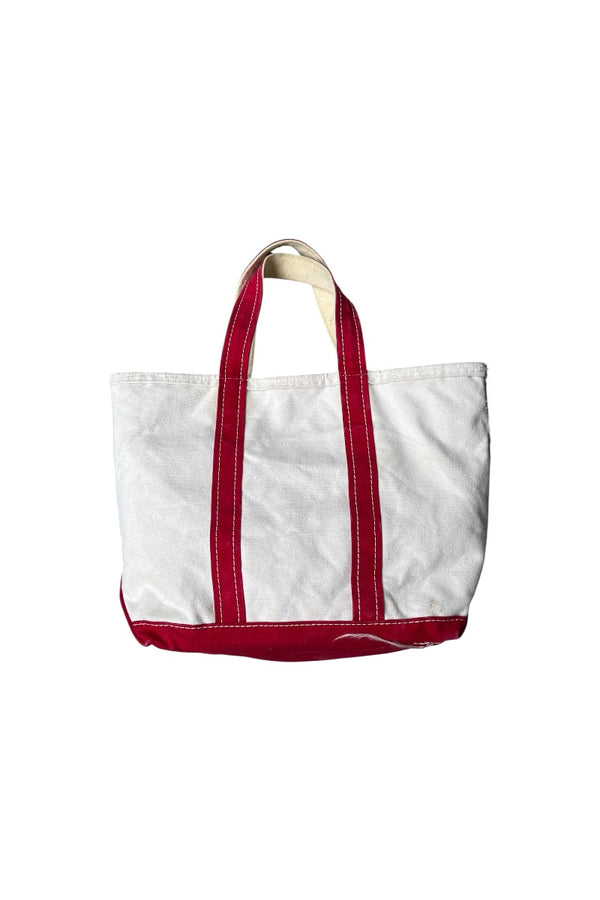MADE IN USA 80'S BOAT AND TOTE BAG WITH ZIP MEDIUM / RED [SIZE: S USED]