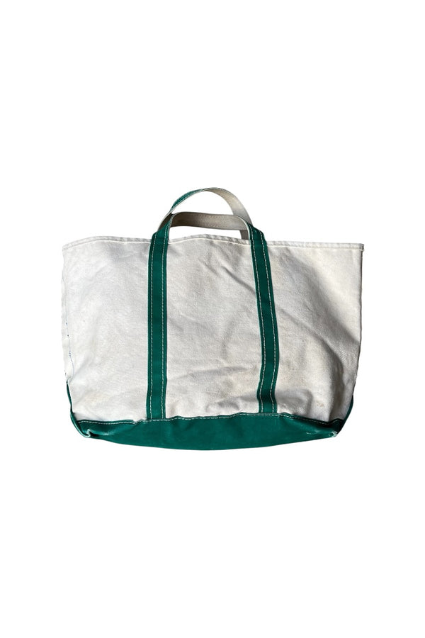 MADE IN USA 80'S BOAT AND TOTE BAG LARGE / GREEN [SIZE: L USED]
