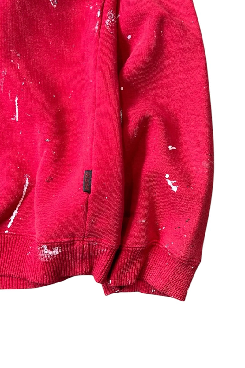 90'S-00'S PAINTED SKATEBOARD SWEATSHIRT / RED [SIZE: L USED]