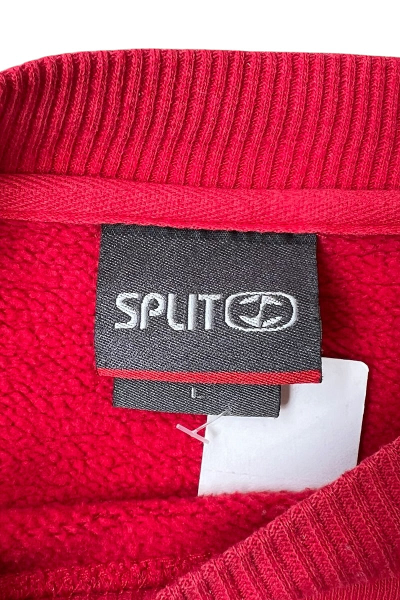 90'S-00'S PAINTED SKATEBOARD SWEATSHIRT / RED [SIZE: L USED]