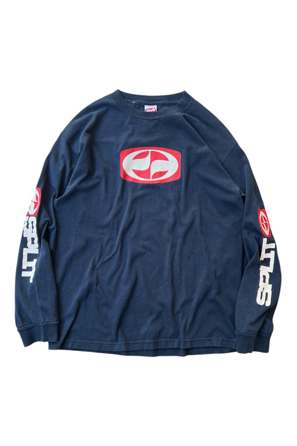 MADE IN MEXICO 90-00'S L/S SKATEBOARDING T-SHIRT / NAVY [SIZE: L USED]