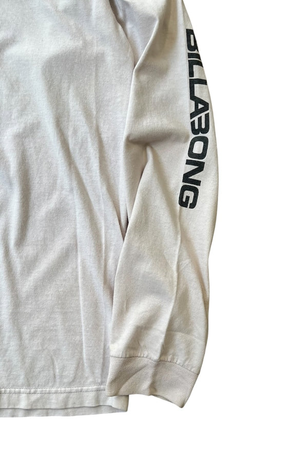 90'S L/S SURF TEE SHIRT / WHITE [SIZE: L USED]