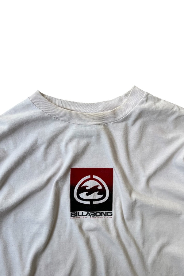 90'S L/S SURF TEE SHIRT / WHITE [SIZE: L USED]