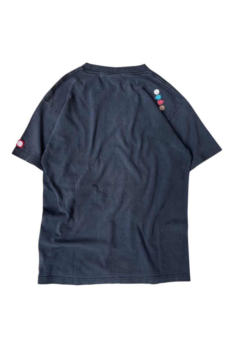 MADE IN MEXICO 90'S-Y2K EARLY 00'S SKATEBOARDING T-SHIRT / BLACK [SIZE: M USED]