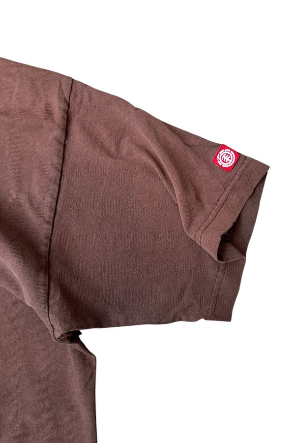 90'S SKATEBOARDING T-SHIRT / BROWN [SIZE: L USED]