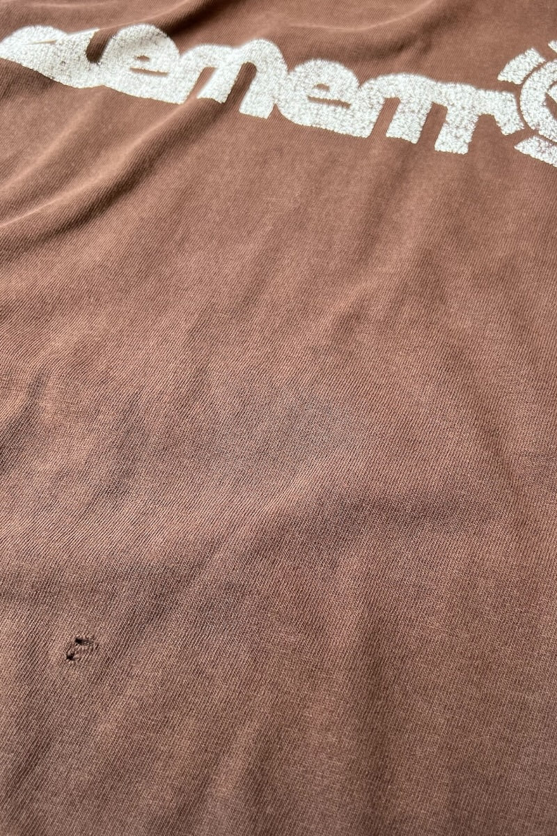 90'S SKATEBOARDING T-SHIRT / BROWN [SIZE: L USED]