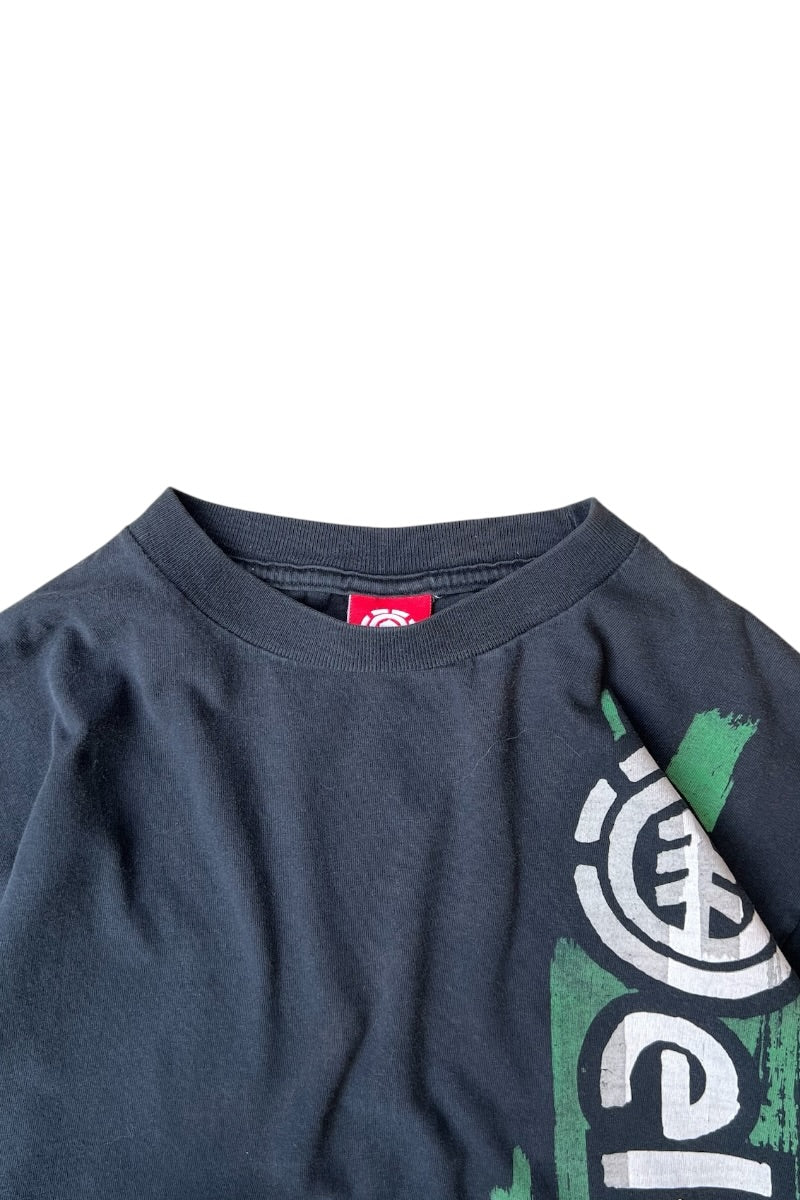 90'S-Y2K EARLY 00'S SKATEBOARDING T-SHIRT / BLACK [SIZE: M USED]
