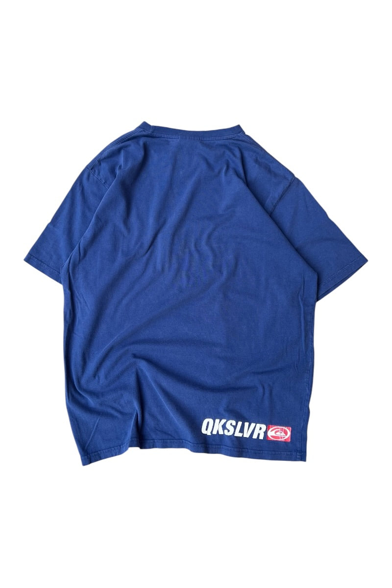 90'S-Y2K EARLY 00'S SURF TEE SHIRT / NAVY [SIZE: S USED]