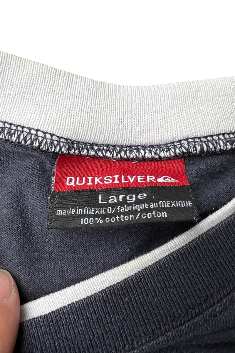 MADE IN MEXICO 90'S-Y2K DOCKING L/S T-SHIRT / NAVY [SIZE: L USED]