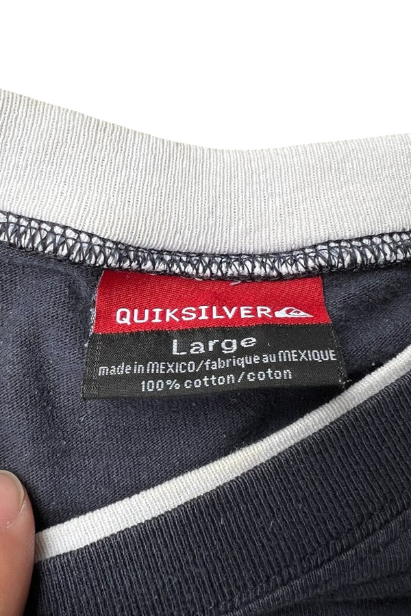 MADE IN MEXICO 90'S-Y2K DOCKING L/S T-SHIRT / NAVY [SIZE: L USED]