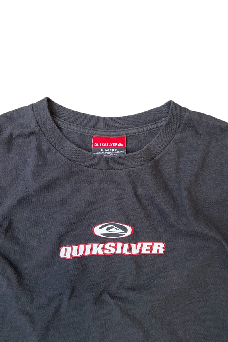 MADE IN USA 90'S-Y2K EARLY 00'S L/S SURF TEE SHIRT / BLACK [SIZE: XL USED]