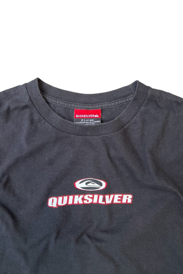 MADE IN USA 90'S-Y2K EARLY 00'S L/S SURF TEE SHIRT / BLACK [SIZE: XL USED]