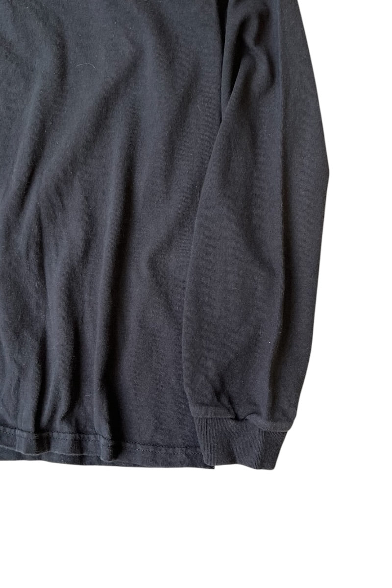 MADE IN USA 90'S-Y2K EARLY 00'S L/S SURF TEE SHIRT / BLACK [SIZE: XL USED]
