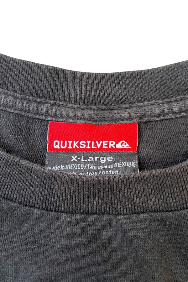 MADE IN USA 90'S-Y2K EARLY 00'S L/S SURF TEE SHIRT / BLACK [SIZE: XL USED]