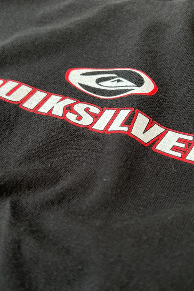 MADE IN USA 90'S-Y2K EARLY 00'S L/S SURF TEE SHIRT / BLACK [SIZE: XL USED]