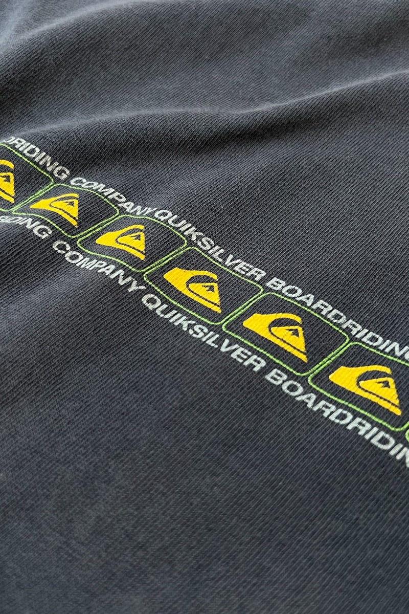 MADE IN USA 90'S-Y2K EARLY 00'S LOGO T-SHIRT / NAVY [SIZE: L USED]