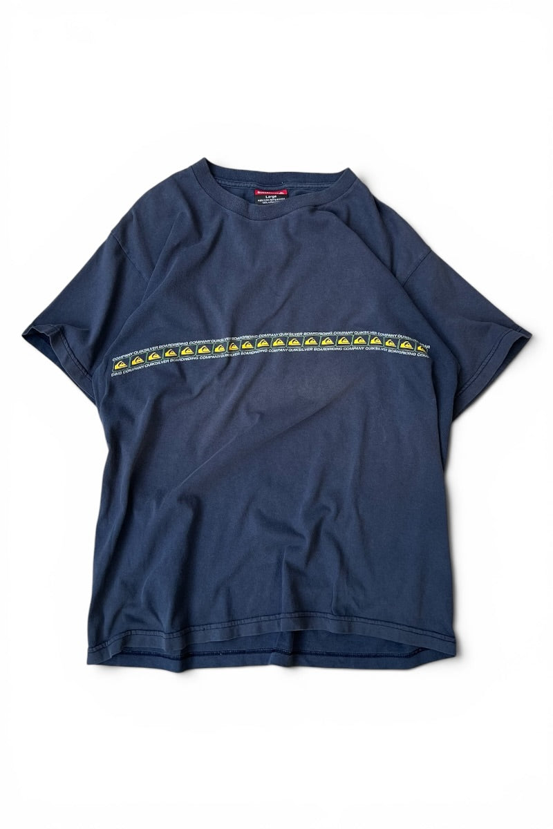 MADE IN USA 90'S-Y2K EARLY 00'S LOGO T-SHIRT / NAVY [SIZE: L USED]