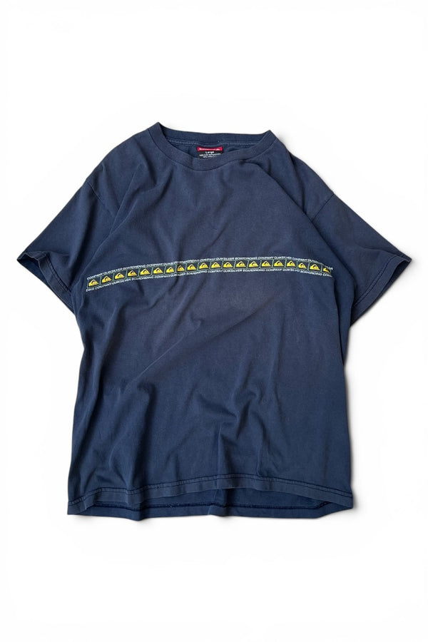 MADE IN USA 90'S-Y2K EARLY 00'S LOGO T-SHIRT / NAVY [SIZE: L USED]